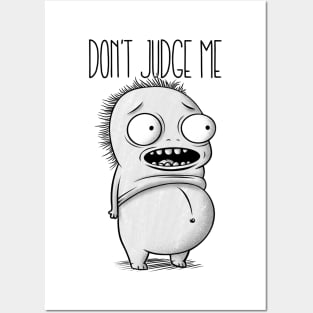 Funny Cartoon Monster Character Posters and Art